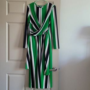 Zara Striped Wrap Dress